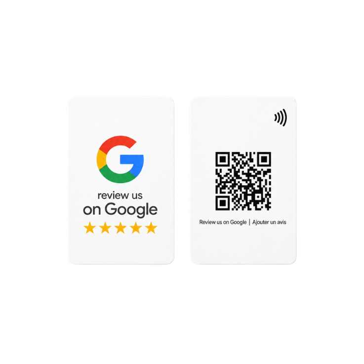 CARTE NFC REVIEW GOOGLE BLANCHE